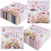 Fairy First Birthday Decorations-40Pcs Fairy One Napkins, Flower Little Fairy Is Turning One Paper Napkins Fairy Dinner Napkins