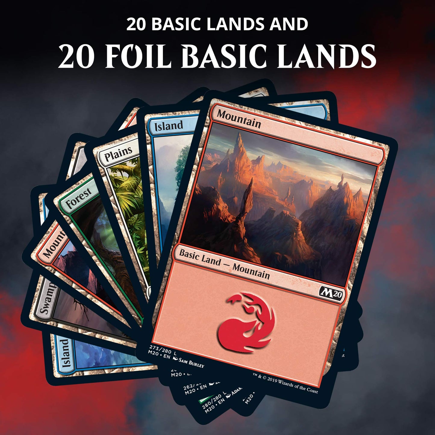 Magic: The Gathering Core Set 2020 (M20) Bundle | 10 Booster Packs | Accessories | Factory Sealed