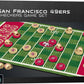 MasterPieces Family Game - NFL San Francisco 49ers Checkers - Officially Licensed Board Game for Kids & Adults, 13 x 21