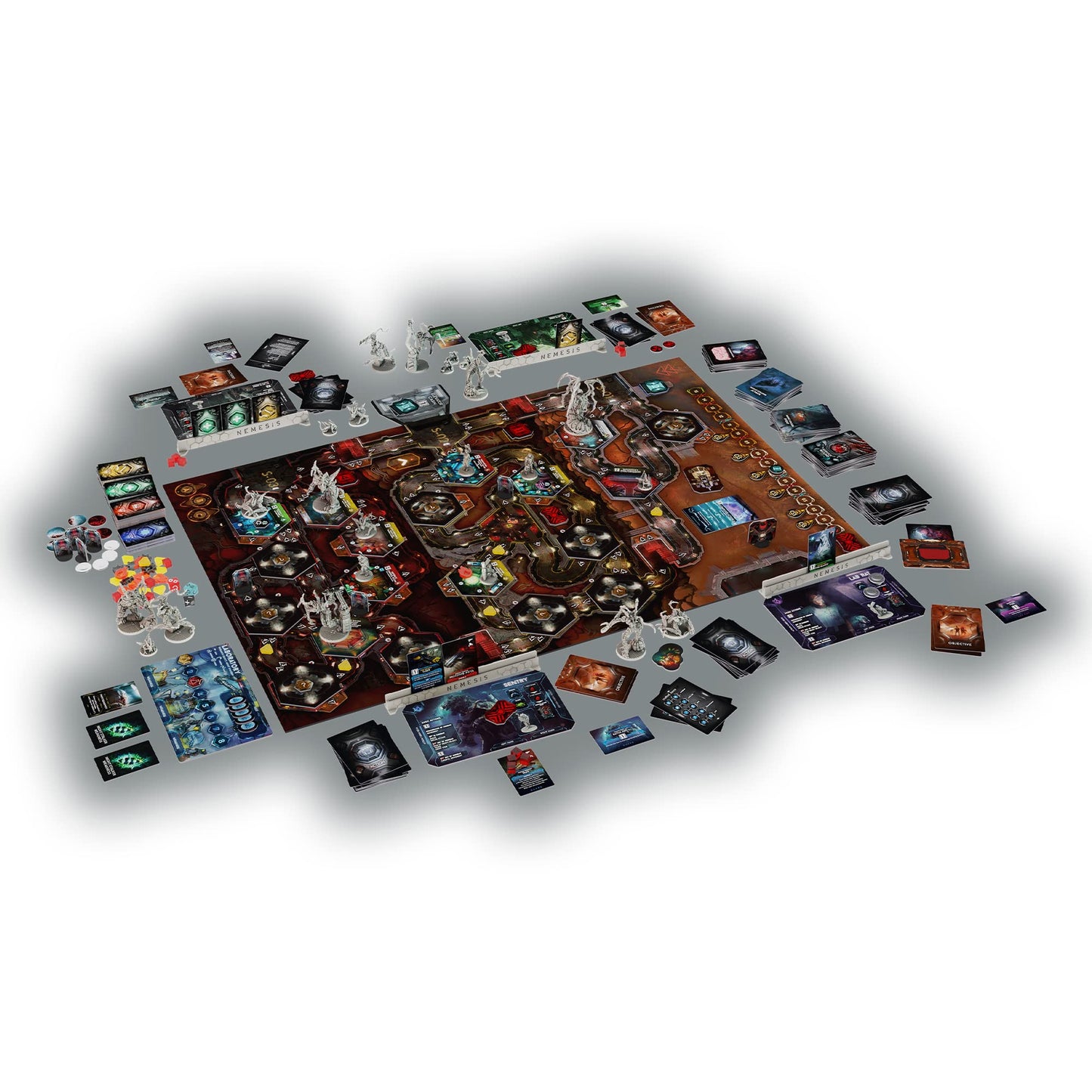 Rebel Studio Nemesis Lockdown - Sci-Fi Horror Miniatures Game, 1-5 Players, Ages 14+, Plastic, Multicolor, Model NEMLD01