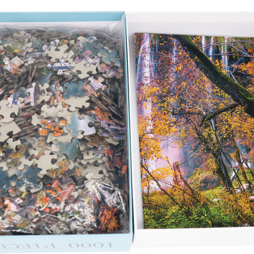 Beduke Jigsaw Puzzles For Adults 1000 Pieces Family Game Autumn Forest 1000 Piece Puzzle Thick Sturdy Precise Interlocking Age 14+