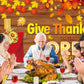Give Thanks to The Lord Backdrop Banner Fall Thanksgiving Christian Photography Background Thanksgiving Party Supplies Wall Deco