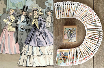 FLONZGIFT LES Modes DE Paris Playing Cards (Poker Deck 54 Cards All Different) Vintage Fashion Retro Art Deco Illustration by Fr