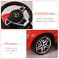 Aosom Mercedes-AMG C63 Licensed Ride on Push Cars for Toddlers, Sliding Walking Car with Sun Canopy, Horn, Music, Safety Bar, Cu