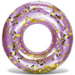 CoTa Global Inflatable Ring Pool Float - Stylish Confetti Pool Float enhanced UV Resistant Swim Tube Floats for mature-themeds and Kids  Heavy Duty Inflatable Pool Rings for Beach  Lake  36 Inch - Purple Gold