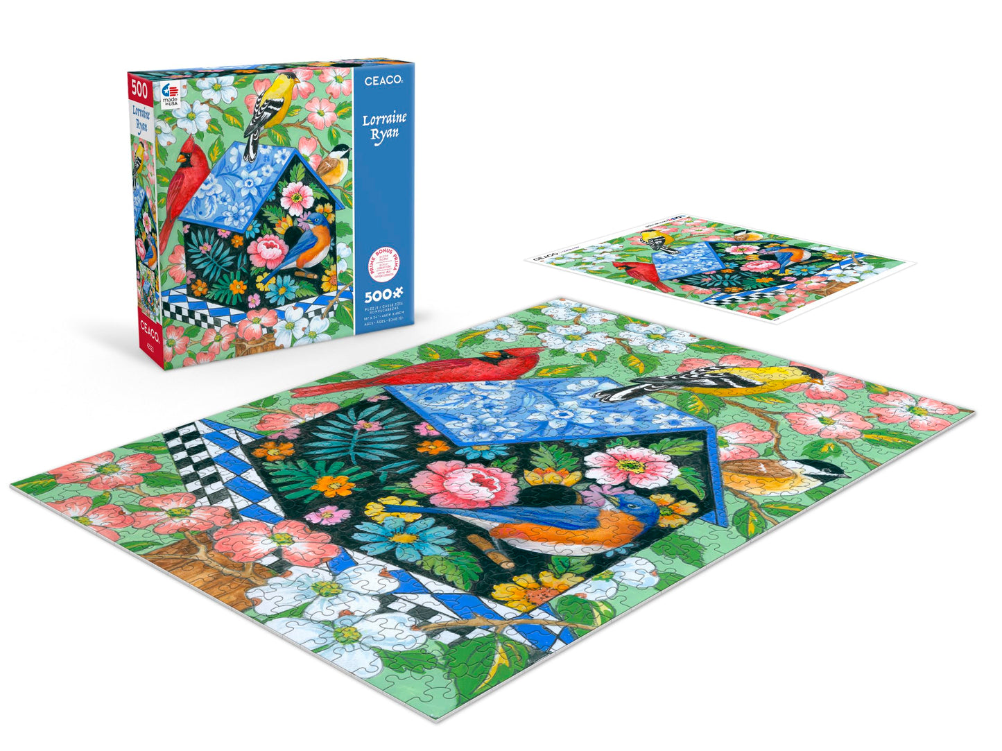 Ceaco - Lorraine Ryan - Elegant Birdhouse - 500 Piece Jigsaw Puzzle