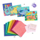 Djeco Mermaid'S Song Mosaic Arts & Crafts Kit - Create Your Own Glittery Underwater Scene For School - Fun & Creative For Family & Friends, Boys & Girls, Educational, Sticker Foam For Kids 5+