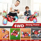 Qumcou Remote Control Car,RC Cars Toys for Boys,2.4Ghz High Speed Kids Toys Cars with Headlights and Wheel Lights,Christmas Birt