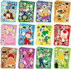 36PCS Mario Make a Face Stickers, DIY Mario Party Supplies Favors Make Your Own Stickers Mixed and Matched with Different Design