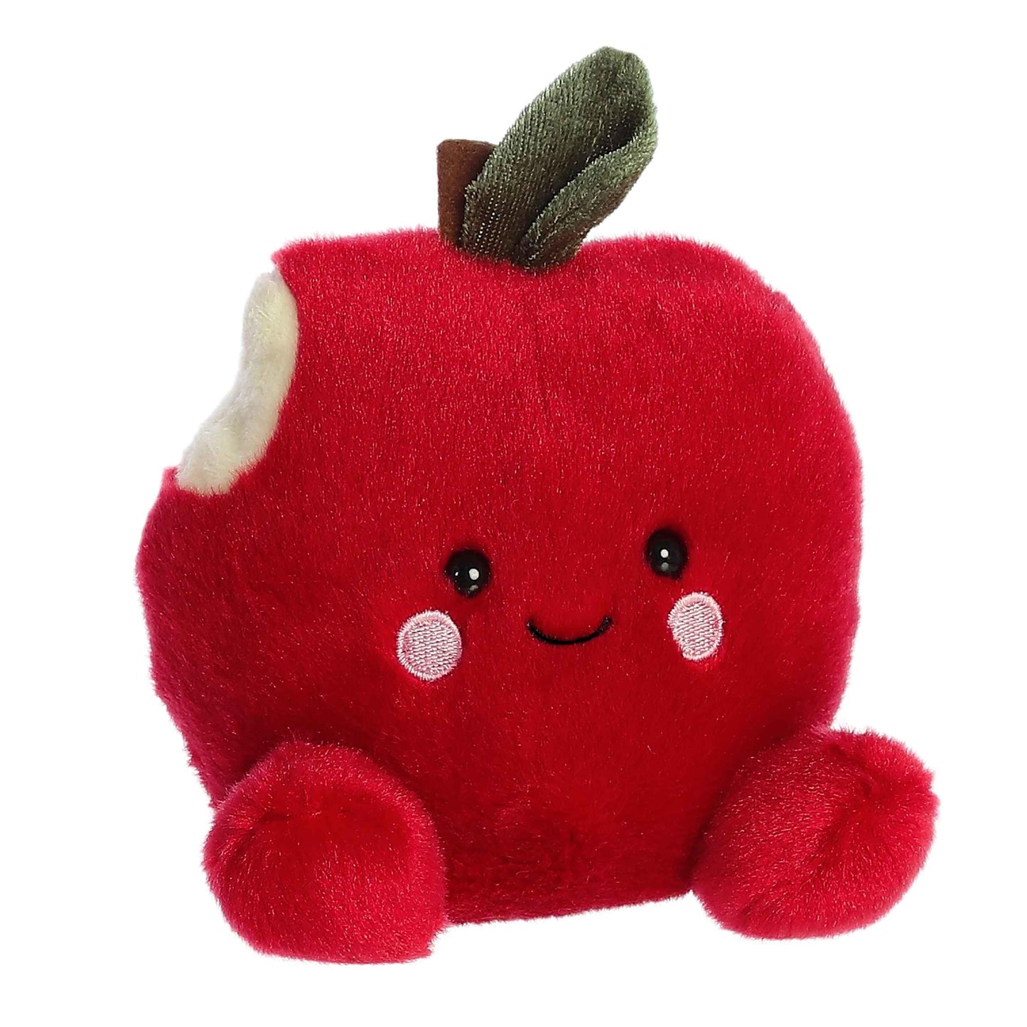 Aurora® Palm Pals™ Crisp Red Apple™ Stuffed Animal - 5" Small Plush Toy - Collectible Red Polyester