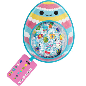 Bizyboo Easter Egg Busy Bag Scavenger Hunt - Hidden Object Search Sensory Matching Game For Kids 2 And Up (Blue)