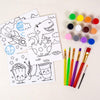 Horizon Group Usa Pre-Printed Canvas & Paint Art Set. Ready To Paint 5' X 7' Canvas Panels, 12 Tempera Paints, 6 Easy-Grip Assorted Paintbrushes Included. Dino, Space & Food.