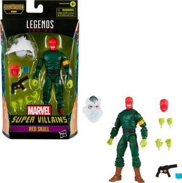 Hasbro Marvel Hasbro Legends Series 6-Inch Collectible Action Red Skull Figure And 7 Accessories And 1 Build-A-Figure Part, Premium Design