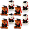 Harrycle 8 Pcs Mini Graduation Bear Stuffed Animals 4.7 Inch Tiny Plush Bear With Diploma And Hat For 2025 Graduation Diy Presen