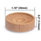 Yellow Mountain Imports Wooden Italian Style Checker Pieces, 40 Brown Pieces with Stackable Ridges and Drawstring Pouch
