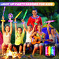 12 Pcs Glow Sticks Party Favors For Kids 4-8-12, Glow In The Dark Party Supplies, Light Up Toys Sensory Pop Tubes, Glow Necklaces Bracelet Birthday New Years Eve Party Decorations Birthday Bag Stuffer