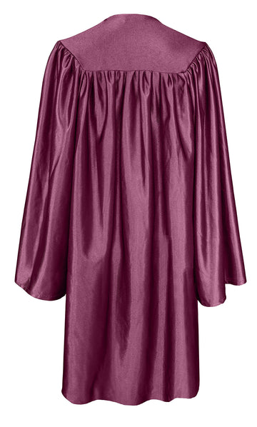Gradplaza Shiny Choir Robe Kindergarten Preschool Graduation Gown Shiny Graduation Gown For Kids Maroon Size 30