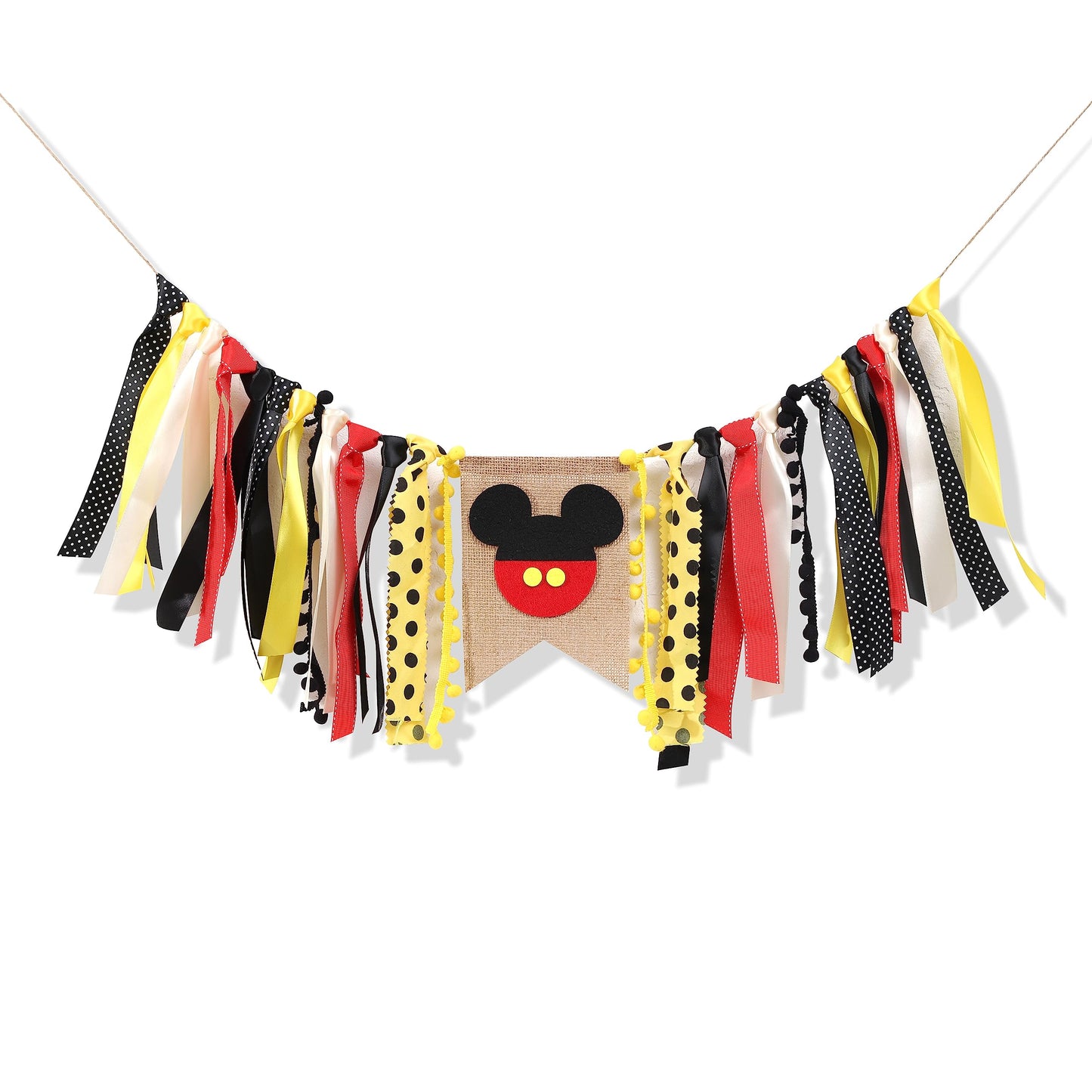 Mickey Mouse High Chair Banner - Mickey Mouse Birthday Decorations Boy,Mickey Party First Birthday Highchair,Mickey Mouse High C
