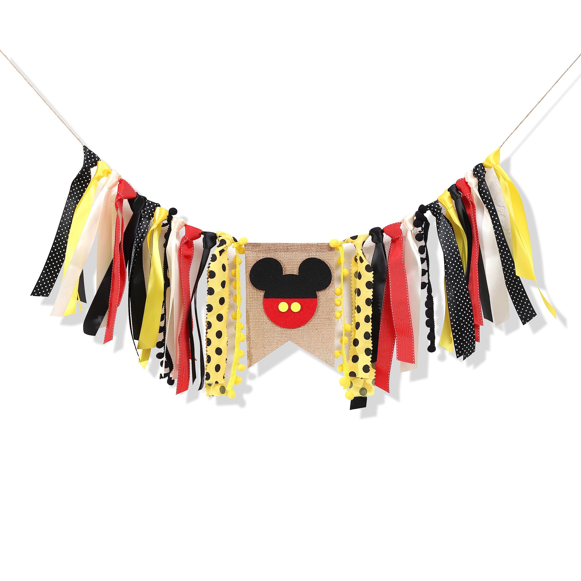 Mickey Mouse High Chair Banner - Mickey Mouse Birthday Decorations Boy,Mickey Party First Birthday Highchair,Mickey Mouse High C