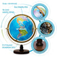 Sjsmartglobe With Interactive App & Led Illuminated Constellations At Night, Us-Patented Stem Education 10' World Globe With Detailed Map