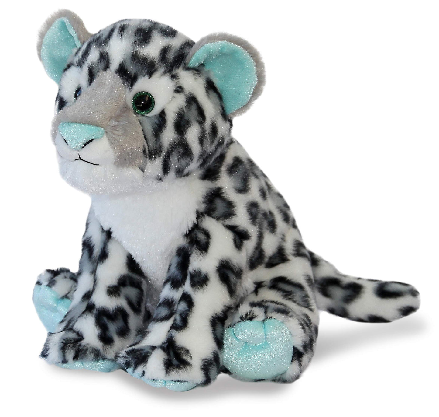 Aurora Snow Leopard Stuffed Animal - 12 Inch Multi-color Plush - Adventurous Destination Nation - Model 84040
