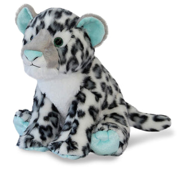 Aurora Snow Leopard Stuffed Animal - 12 Inch Multi-color Plush - Adventurous Destination Nation - Model 84040