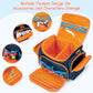 GRAOSO Carrying Case for Toniebox, Blue PVC Portable Bag with Shoulder Strap, Travel Storage for Audio Player