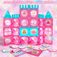 Magnets Tile Set, Upgrade Diy Castle Theme 160 Pcs Building Blocks Magnets Toys, 3D Magnet Puzzles Stacking Blocks For Boys Girls, Learning By Playing Games To Improve Imagination And Creativity