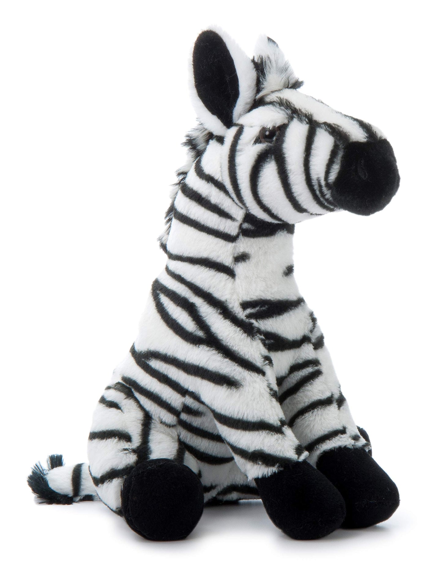 The Petting Zoo Zebra Plush Toy, 12 inch Black & White Stuffed Animal, Model 410173, Gifts for Kids