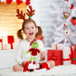 Religes 10' Green Christmas Monster Plush Toy – Soft Christmas Stuffed Animal Doll For Boys And Girls, Perfect For Christmas Decorations And Gifts (Red-A)