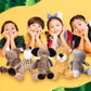 Hydren 10 Pcs Safari Stuffed Animals Plush Jungle Animal Toys For Girls Boys, Elephant Giraffe Lion Tiger Monkey Rhinoceros Zebr