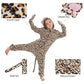 Nssonben Cheetah Costume Kids Halloween Cosmtume Unisex Animal Leopard Onesie Costume Outfit For 7-8 Years Girls Boys Gift