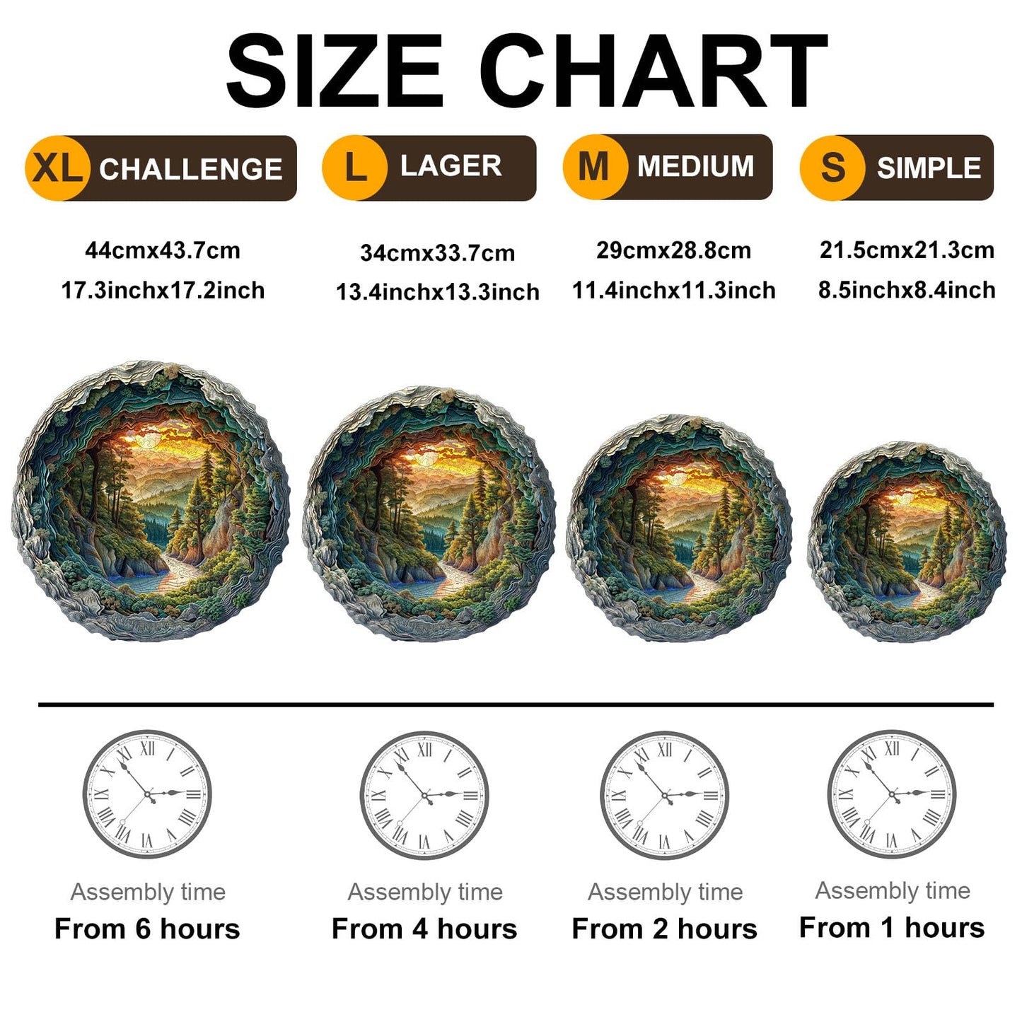 Jigfoxy Wooden Puzzle for mature-themeds  3D Visual Forest Wooden Jigsaw Puzzles for mature-themed  Unique Animal Shape Wood Cut Puzzles  Christmas Thanksgiving Gifts for Friends Family (XL-17.3 * 17.2in-505pcs)