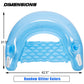 Zcaukya 2 Packs Inflatable Pool Float Chairs, Water Lounge Floaties for Adults with Cup Holder and Backrest, Floating Tube Armch
