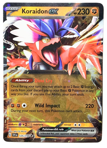 Pokemon - Koraidon ex 123/198 - Scarlet & Violet - Double Rare Card