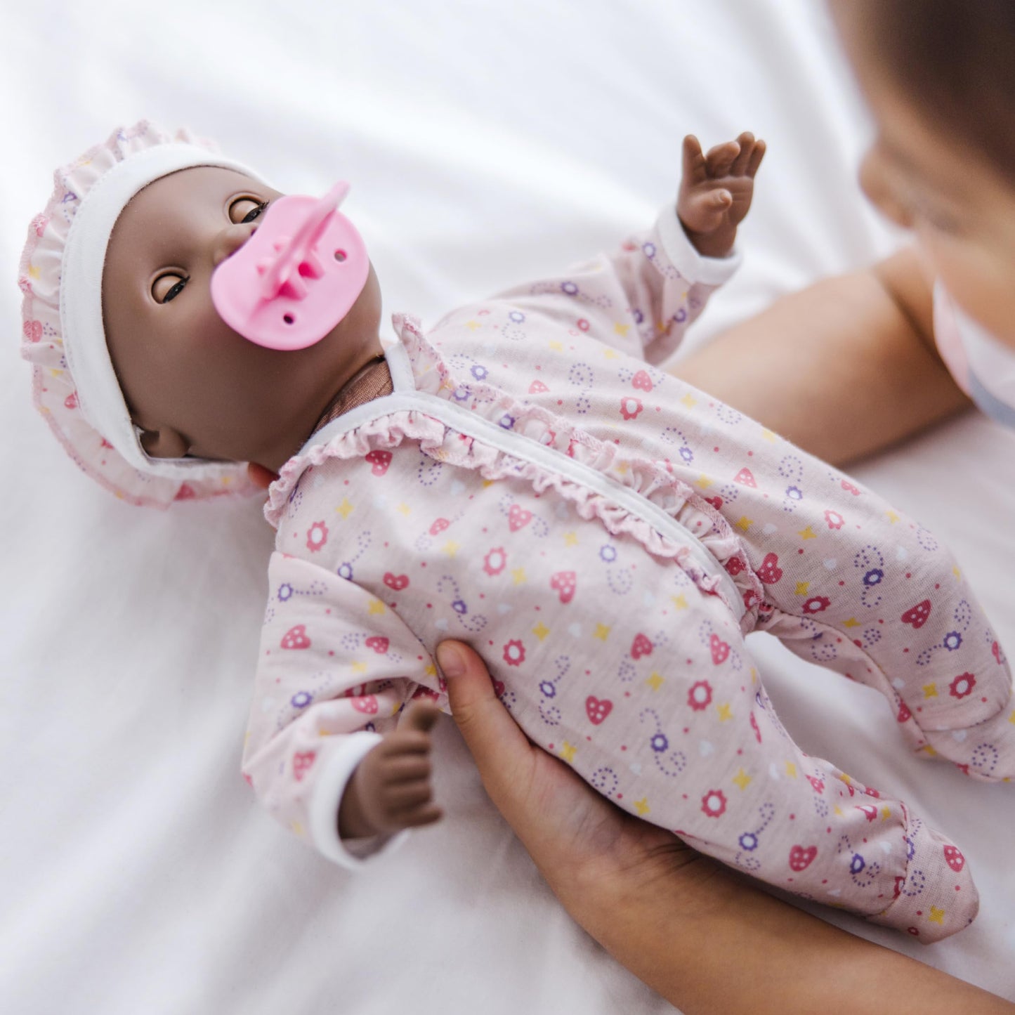 Melissa & Doug Gabrielle 12 Poseable Baby Doll with Romper & Hat - Multi Color, Perfect for Imaginative Play and Collecting