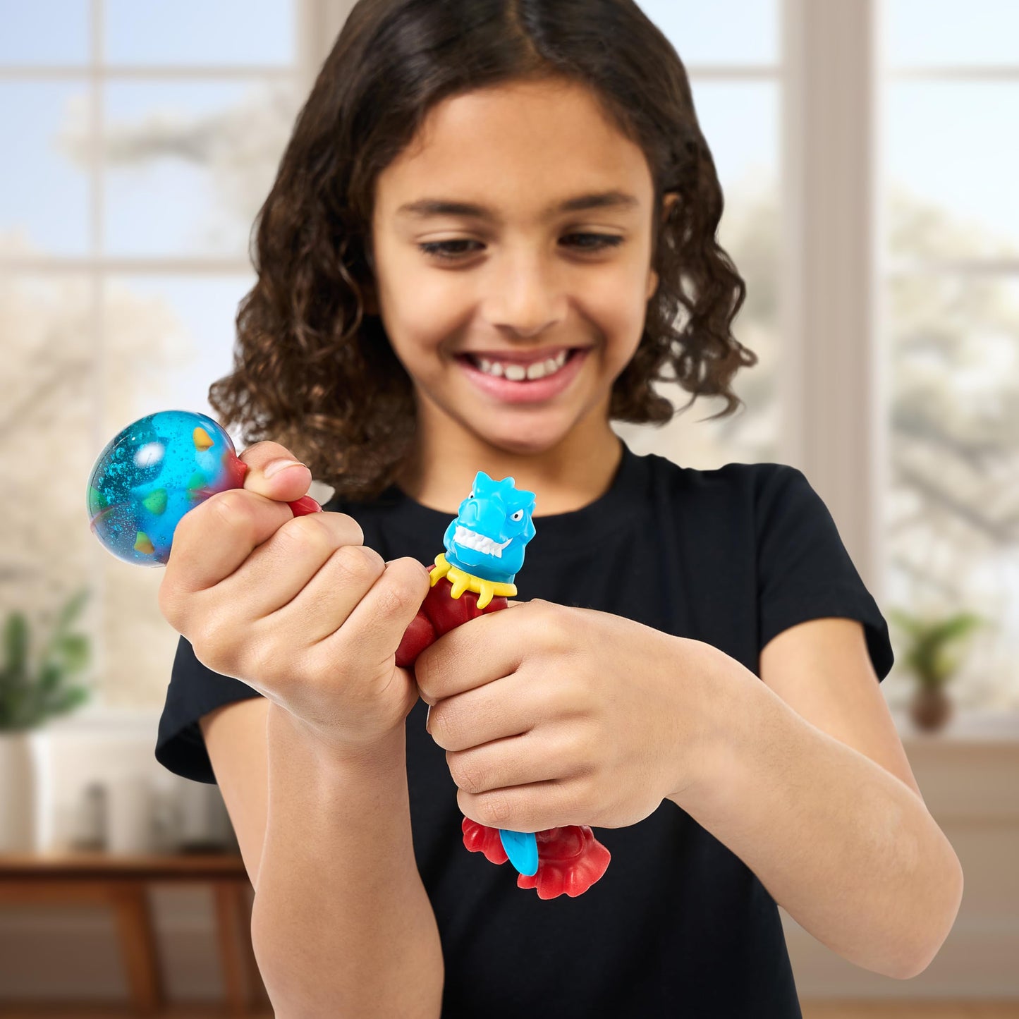 Heroes of Goo Jit Zu Smash Strikers Versus Pack  Tyro Vs Rock Jaw  Goo Filled Action Figures protective coveringed with The Ultimate Smashing Fist   Stretch Them Up to 3 Times Their Size - Sensory Toys