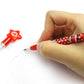 TINYMILLS 24 Pcs Fire Trucks Multi Point Stackable Pencilwith Eraser for Fire Truck Birthday Party Favor Prize Carnival Goodie B