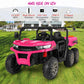 Hikole 2 Seater Ride On Utv For Kids, 24V 6X6 4Wd Ride On Dump Truck With Remote Control, Dump Bed, Extra Shovel, 3 Speeds, Musi