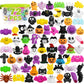 72PCS Halloween Mochi Squishy Toys Bulk  Mochis Squishies for Kids  Halloween Fidget Toys for Boys  Girls  Classroom Party Favors  Basket Goodie Bags Stuffers  Treasure Box  Trick or Treat  Gifts
