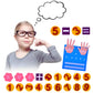Montessori Kindergarten Math Toys Felt Finger Math Numbers W/Hanging Loop, Felt Boards For 3+, Math Games For Kindergarten, Home