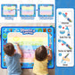 Toddler Toys For 2 3 4 5 Year Old Kids Boys Girls, Water Doodle Mat For Toddlers 2-5 Preschool Educational Learning Toys Halloween Birthday Easter Basket Stuffers Gift For 2-8 Year Old Boys Girls Blue