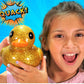 JA-RU Giant Glitter Rubber Ducks (2 Ducks Assorted) 7'' Large Rubber Duck. Kid Bath Toys. Stress Relief Fidget. Beach & Pool Toy