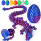3D Printed Dragon Egg,Dragon Eggs With Dragon Inside,Crystal Dragon Fidget Toys,Full Articulated Dragon Dragon In Egg,Adults Fid