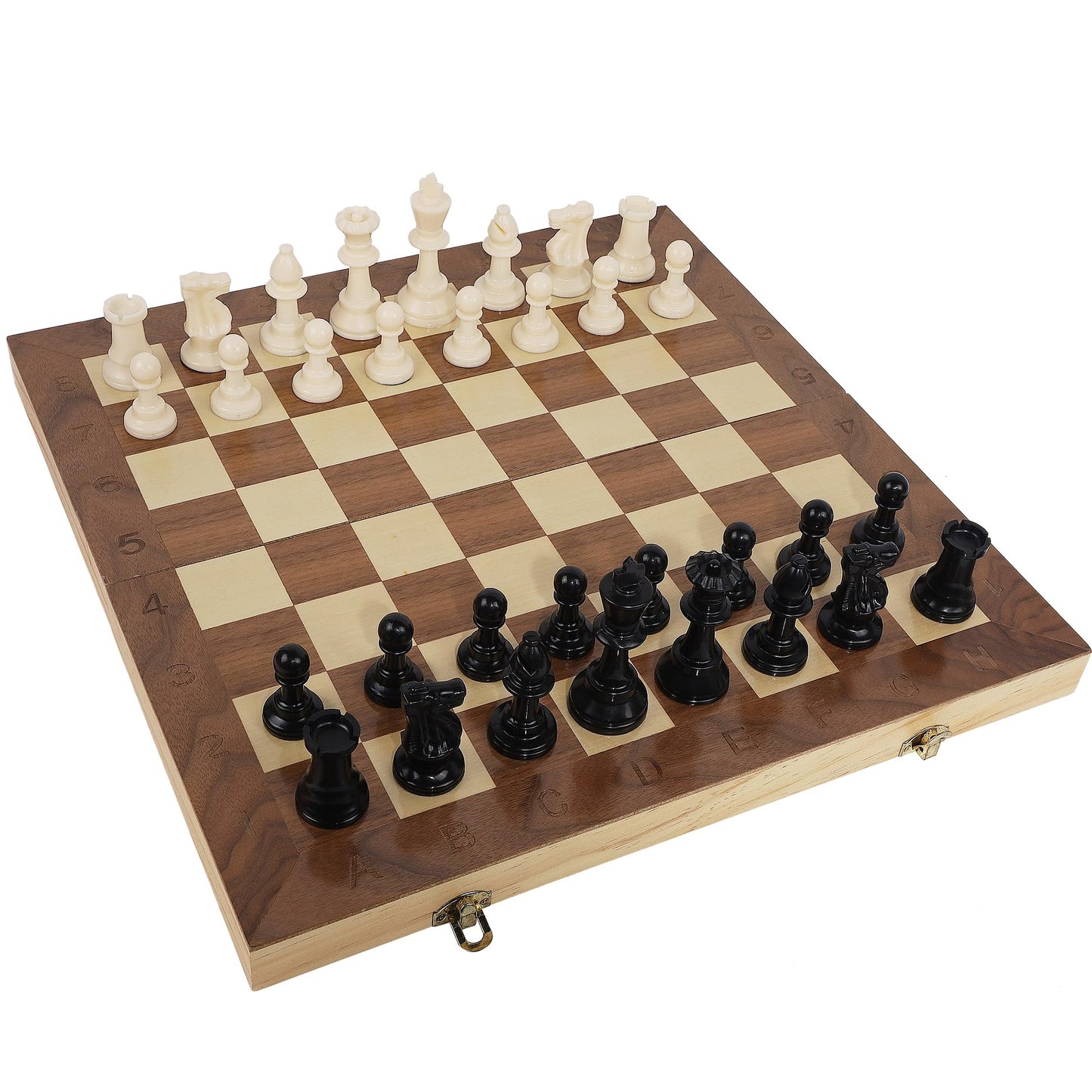 Juegoal Plastic Chess Pieces Only, 32 Pieces Each Chessmen Pieces, 3.75 Inch King Figures Chess Game Pawns Figurine Pieces, Replacement Of Missing Piece