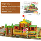 Wondertoys 269 Pieces Real Wood Logs Set Ages 3+, Classic Building Log Gift Set For Boys/Girls– Creative Construction Engineering - Top Blocks Game Kit - Preschool Education Toy