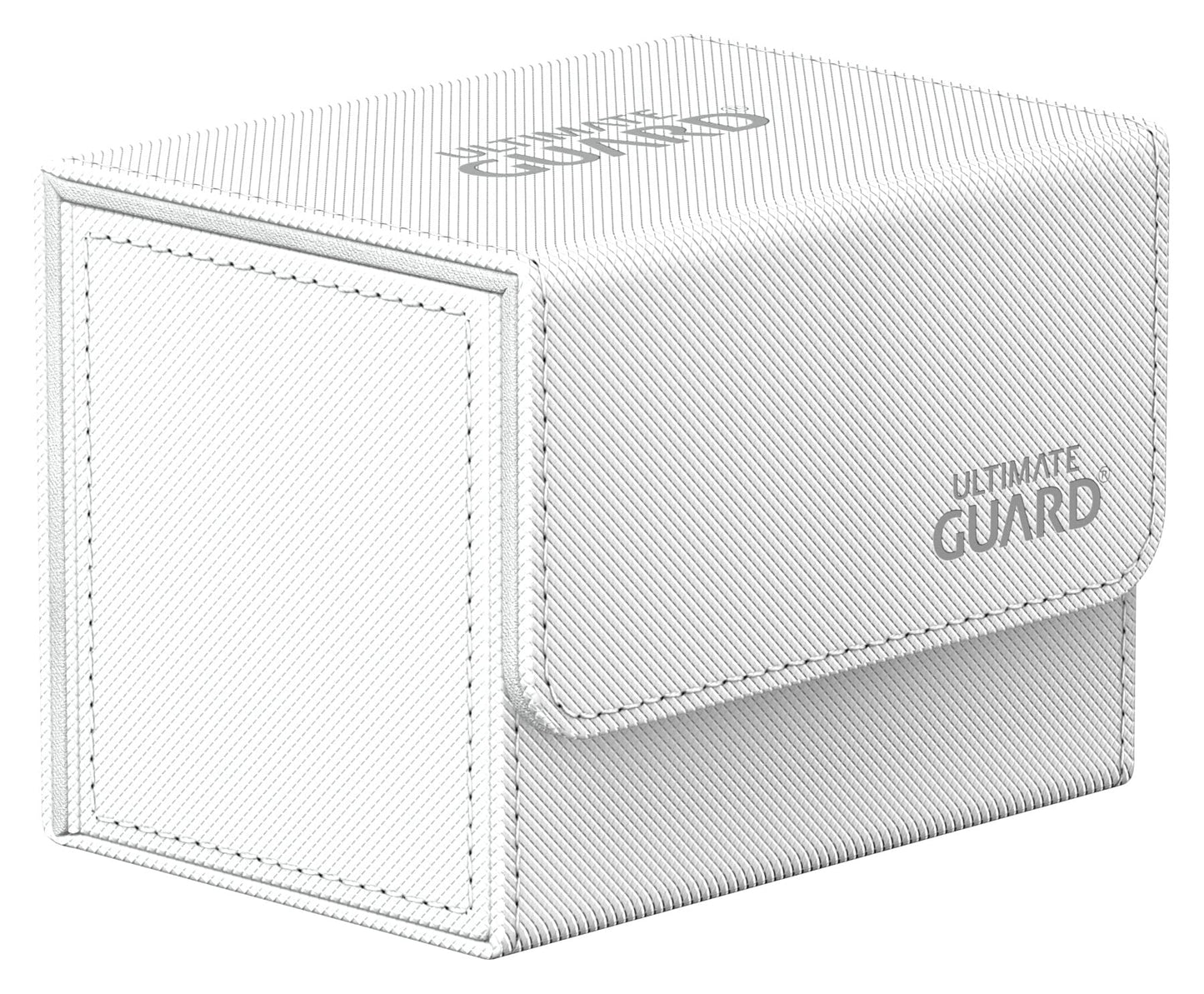 Ultimate Guard Sidewinder 80+  Deck Box for 80 Double-Sleeved TCG Cards  White  Magnetic Closure & Microfiber Inner Lining for SeStorage