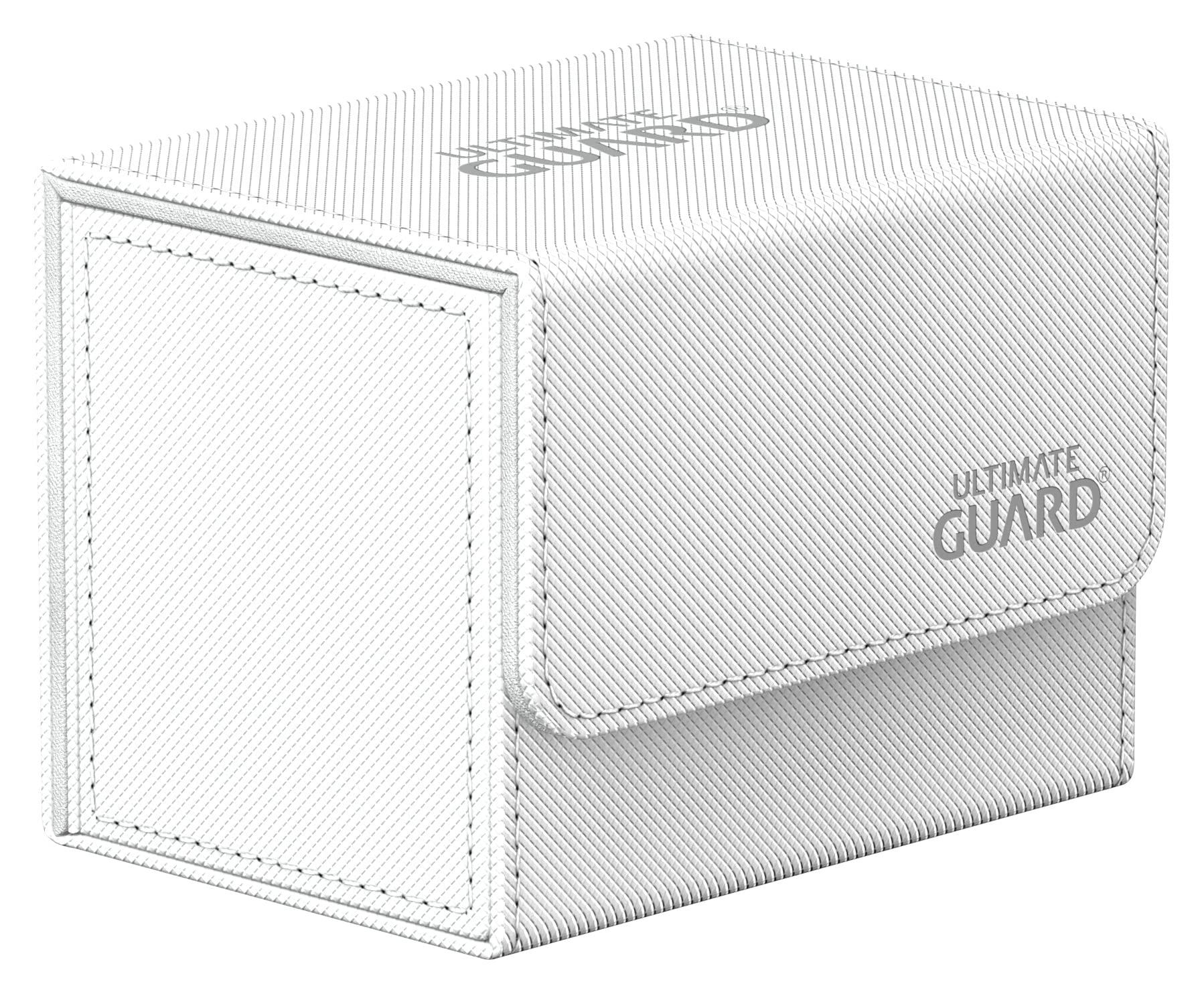 Ultimate Guard Sidewinder 80+  Deck Box for 80 Double-Sleeved TCG Cards  White  Magnetic Closure & Microfiber Inner Lining for SeStorage