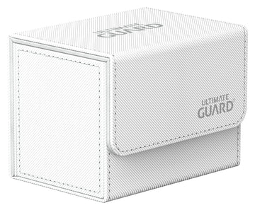 Ultimate Guard Sidewinder 80+  Deck Box for 80 Double-Sleeved TCG Cards  White  Magnetic Closure & Microfiber Inner Lining for SeStorage