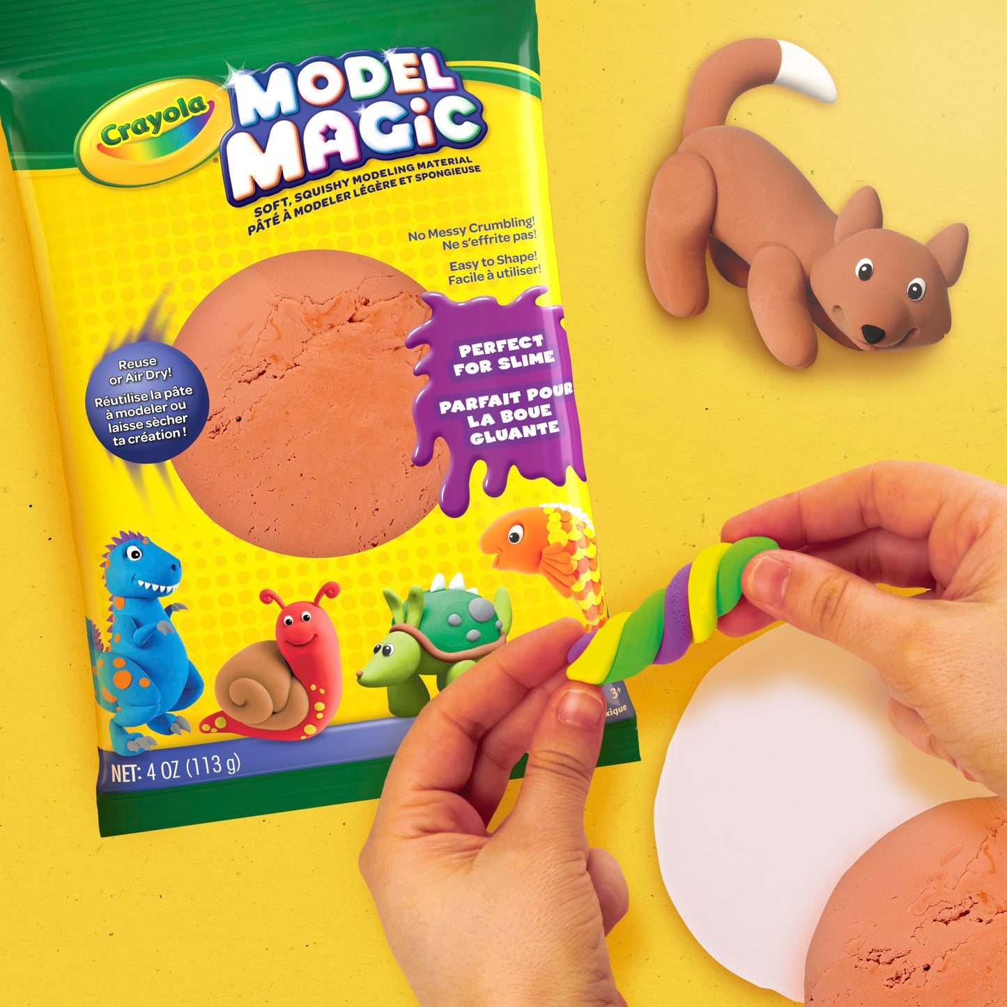 Crayola Model Magic, Terra Cotta, 4 Ounce, Lightweight Modeling Material For Kids 4 & Up